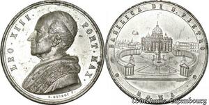 S9154 Medaglia Vatican Pope v Pont Max Basilica di Pietro in Roma->M offer