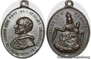 S9175 Medaglia Vatican Pope Leon XIII Reine St Rosaire 1887 1888 ->Make offer
