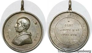 S9183 Medaglia Medal Papal Vatican Pope Leo XIII anno L 88 Silver ->Make offer