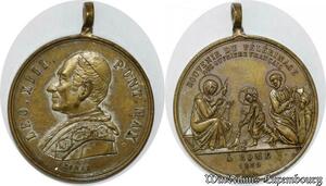 S9228 Medaglia Medal Papal Vatican Leo XIII Souvenir Pelerinage Rome 1889