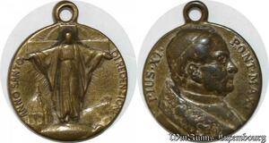 S9254 Médaille Papal Vatican Pius Pie XI Pont Max Anno Sancto ->Make offer