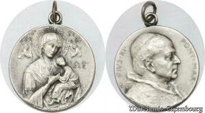 S9267 Médaille Papal Vatican Pius Pie XI Pont Max Silvered ->Make offer