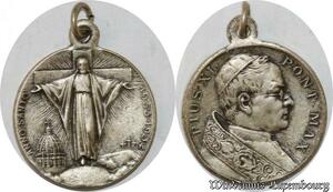S9285 Médaille Papal Vatican Pie XI Pont Max Anno Jvbilaei 1933-34 Silvered 