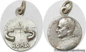 S9308 Médaille Papal Vatican Paulus VI Pont Max Roma Silvered ->Make offer