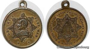 S9323 Médaille Papal Vatican Leo XIII Pont Max 1830 ->Make offer