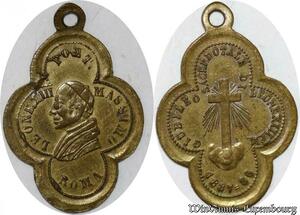 S9324 Médaille Papal Vatican Leo XIII Pont Max 1887 1888 ->Make offer