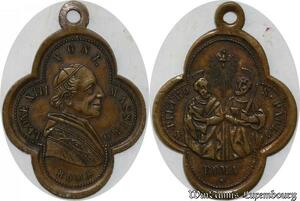 S9327 Médaille Papal Vatican Leo XIII Pont Max S. Pietro Roma Paolo