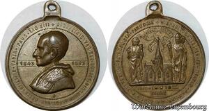 S9357 Médaille Papal Vatican Leo XIII 1843 1893 Thieghem  >Make offer