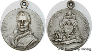 S9358 Médaille Papal Vatican Leo XIII Saint Petrvs Silvered >Make offer