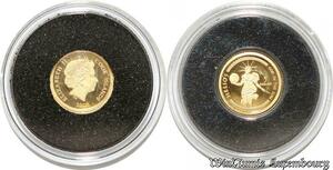 S9457 Rare Cook Island 5 Dollars Elizabeth II 2009 God Dieu Helios Gold PF BE