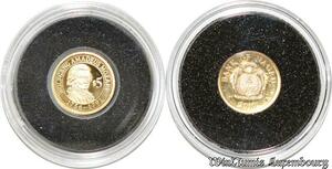 S9459 Rare Nauru 5 Dollars Mozart 2010 Or Gold PF BE -> Make offer