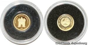 S9471 Rare Laos 500 Kip 2008 Patouxai Victory République Or Gold PF BE