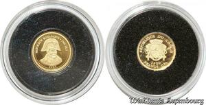 S9482 Congo 1500 Francs CFA Bonaparte 2007 Or Gold PF BE -> Faire Offre 