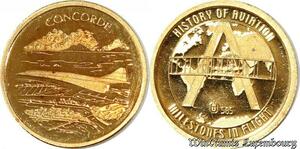 S9485 France Or Concorde History of Aviation Or Gold PF BE Proof