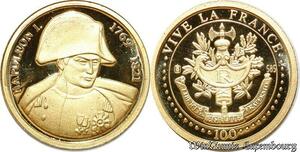 S9488 France Médaille Napoléon Bonaparte 2001 PF BE Or Gold -> Faire Offre 