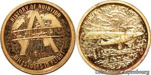 S9502 France USA Aviation History Flight of St Louis 1937 Or Gold BE PF Proof