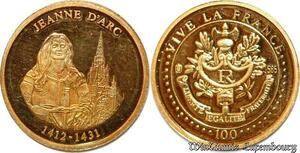 S9503 France Monnaie Or Jeanne d'Arc 2001 PF BE Or Gold -> Faire Offre
