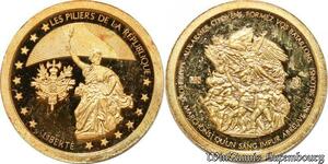 S9504 France Or Hymne Francaise Pillers République Egalité Or Gold PF BE