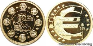 S9506 Grèce Euro 2009 Or Gold PF BE -> Faire Offre