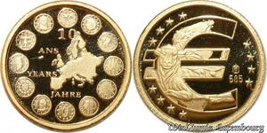S9508 Allemagne Or 10 Ans de l'Euro 2009 Or Gold PF BE -> Faire Offre