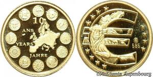 S9509 Allemagne Or 10 Ans de l'Euro 2009 Or Gold PF BE -> Faire Offre