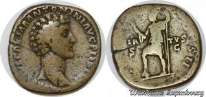 S9573 Sesterce Marcus AD 161-180 Avurelivs Caesar Antonini AVG P II FIL 