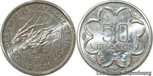 S9623 Afrique centrale 50 Francs Essai Elands Bazor 1976 D FDC -> Faire Offre 