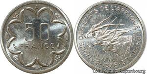 S9625 Afrique centrale 50 Francs Essai Elands Bazor 1976 A FDC -> Faire Offre 