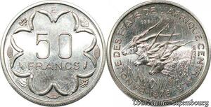 S9628 Afrique centrale 50 Francs Essai Elands Bazor 1976 E FDC -> Faire Offre 