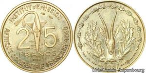 S9678 Afrique Occidentale Francaise Togo 25 Francs Essai 1957 FDC