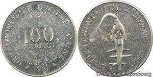 S9685 Afrique Occidentale Francaise 100 Francs Essai Joly 1967 FDC