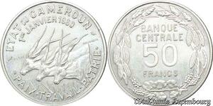 S9705 Cameroun 50 Francs Essai Elands Bazor 1960 FDC -> Faire Offre
