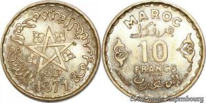 S9729 Maroc 10 Francs Essai Mohammed V Paris 1371 1951 FDC -> Faire Offre 
