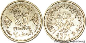 S9743 Maroc 20 Francs Essai Mohammed V 1951 FDC -> Faire Offre