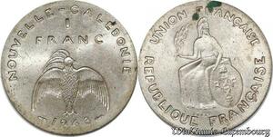 S9778 Nouvelle-Calédonie 1 Fr Essai Marianne Oiseau Arvivaud 1949 FDC