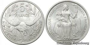 S9788 Nouvelle-Calédonie 5 Francs Essai Minerve Oiseau Bazor 1952 FDC 