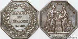 S9838 France Médaille La Sagesse Fixe la Fortune An VIII Argent Silver -> Faire Offre 