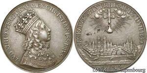 S9840 France Médaille Louis XIV sacre 7 juin 1654 RoëttIs Molart (refrappe) 