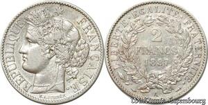 S9926 France 2 Francs Ceres 1887 A Argent Silver -> Faire Offre 
