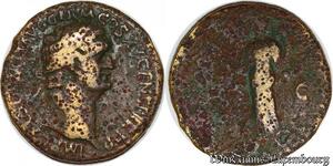 S6004 Roman Empire As Domitian 81-96 90–91 Imp Caes Domit AVG Germ Cos XV CENS