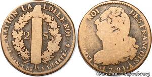 S6038 France Constitution 2 Sols Louis XVI An 3 1791 A Paris - Faire Offre