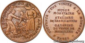 S6067 France Médaille Musée Monétaire Monnaie Paris Fondeurs D'or Et D'Argent 1830