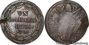 S6083 Italian Baiocco Papal States Benedict XIV 1741