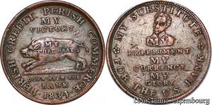 S6139 US Token Hard Times Satirical Perish Credit Commerce1834 USBank