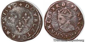 S6176 Charles X double tournois 1590 P Dijon ->Faire Offre