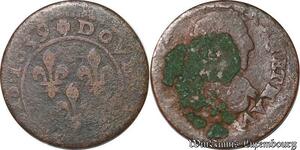 S6190 Double Tournois Louis XIII 1639 ->Faire Offre