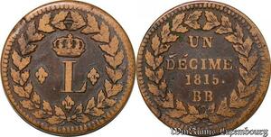 S6203 Un Décime à L couronnéeLeger 1815 .. ->Faire Offre