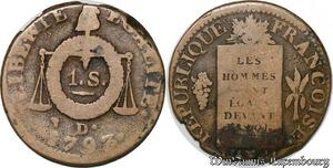 S6225 Rare Convention Sol aux balances An II 1793 D. Dijon ->Faire Offre