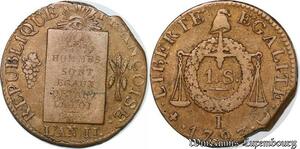 S6228 Rare Convention Sol aux balances An II 1793 I Limoges Table 100% visible