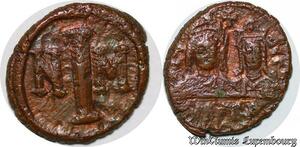 S6268 Byzantine Empire Half Follis demi NIM NM ->Faire Offre